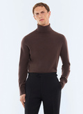 Pull col roulé en laine et cachemire - A2KROU-TA28-G019