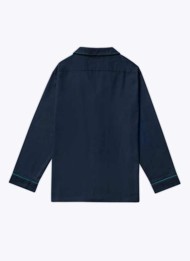 Men's blue, navy blue cotton pyjamas Fursac - 21HY3TYJA-TX12/30