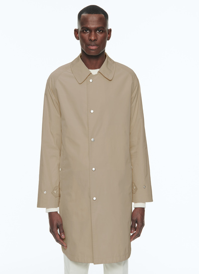 Men's raincoat beige water-repellent polyester serge Fursac - M3BIME-BM07-08