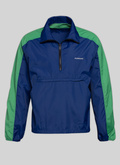 Blue and green technical fabric windcheater - M3VIKE-VM11-32