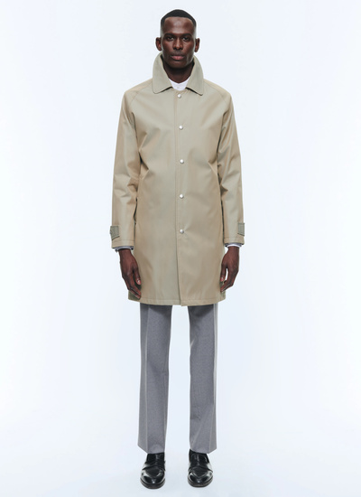 Mens cream raincoat on sale