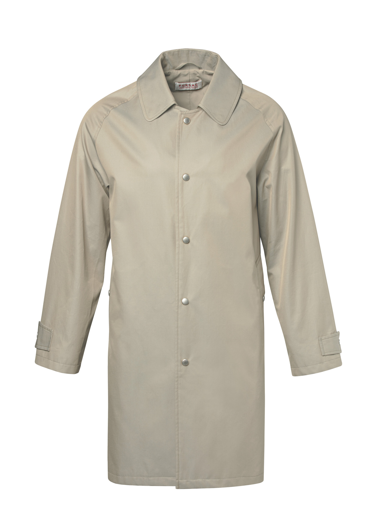 Men's white, ecru solaro cotton serge raincoat Fursac - M3CIME-DM20-A006