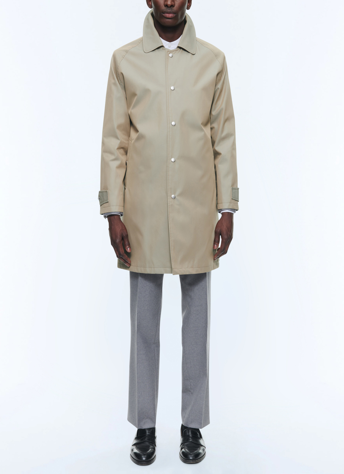 Men's raincoat egg shell solaro cotton serge Fursac - M3CIME-DM20-A006