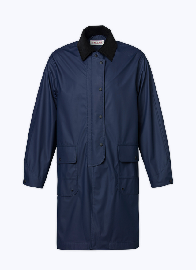 Mens navy blue raincoat hotsell