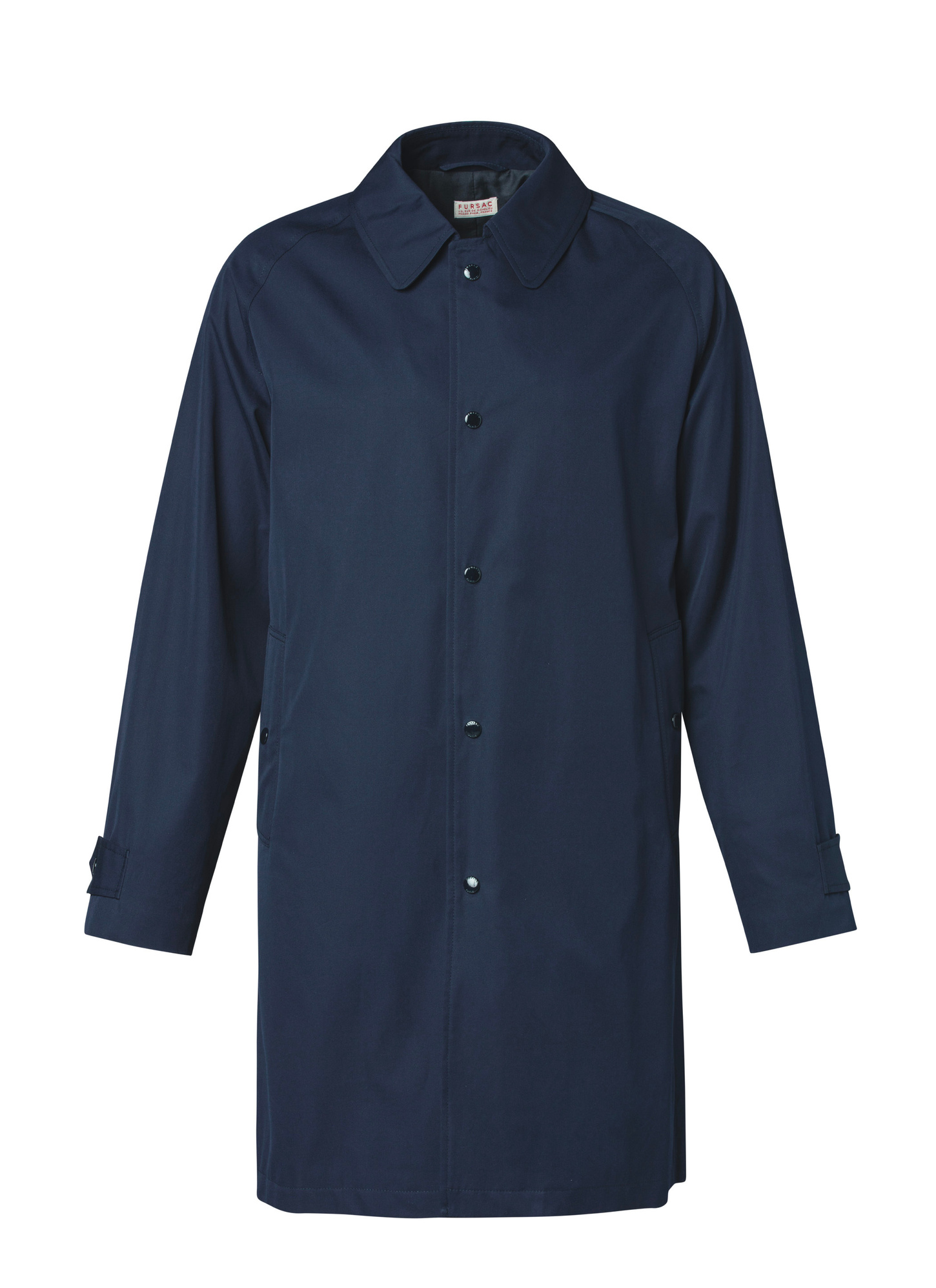 Men's blue, navy blue solaro cotton serge raincoat Fursac - M3CIME-DM20-D030