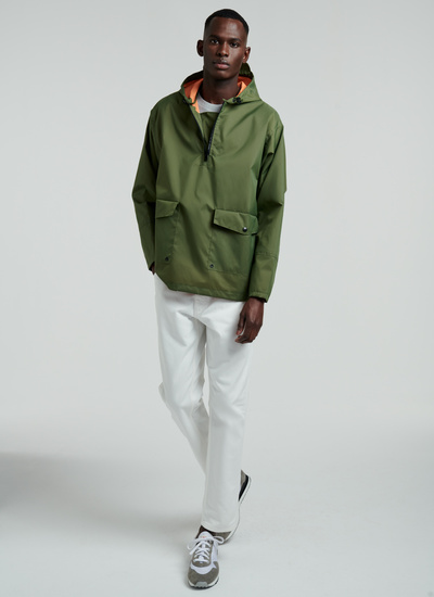 Green hotsell raincoat men