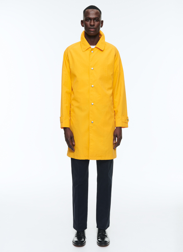 Men's raincoat yellow polyamide technical canvas Fursac - M3CIME-DM12-E005