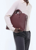 Mallette en cuir Saffiano uni - B3FIEF-FB03-C014