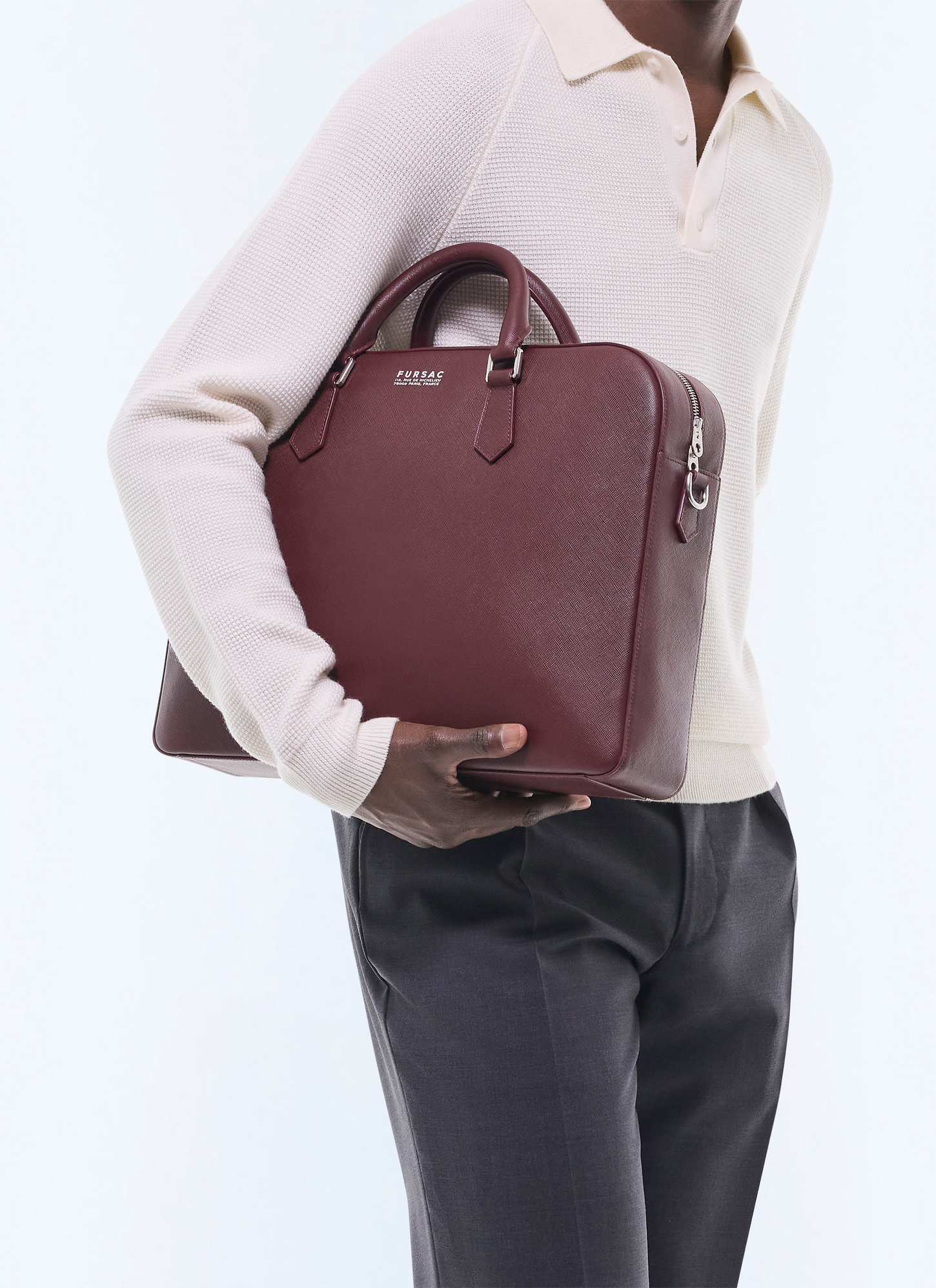 Sac homme cuir saffiano Fursac - B3FIEF-FB03-C014