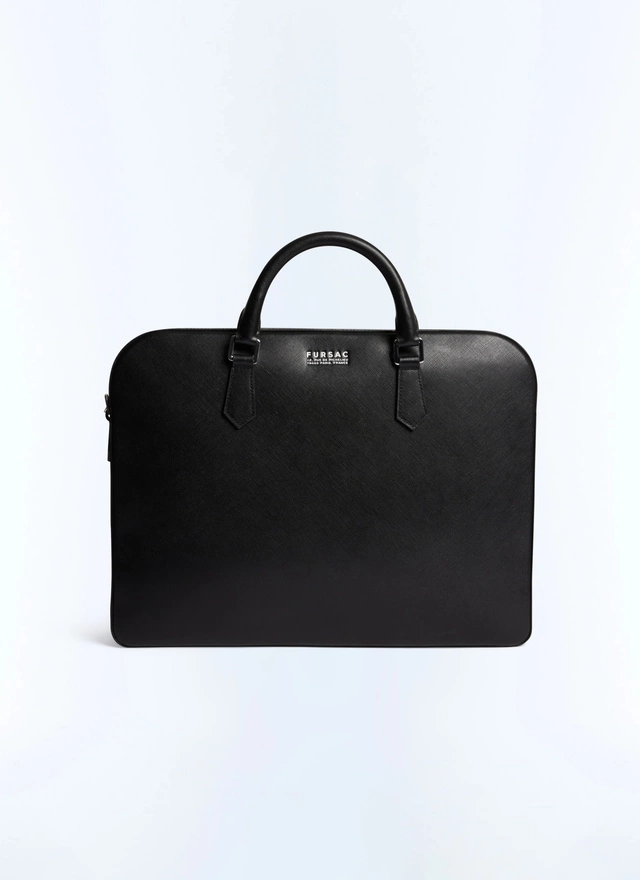 Sac homme noir cuir saffiano Fursac - B3FIEF-FB03-B020