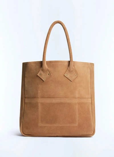 Sac camel homme cuir suedé Fursac - B3FEAU-FB06-A011