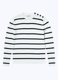 Striped wool and cotton sailor sweater - A2BRIN-BA10-02