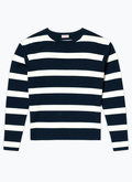 Certified wool sweater with stripes - A2DINI-DA18-D030