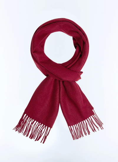 Men's scarf burgundy cashmere Fursac - D2SARI-CR15-C014