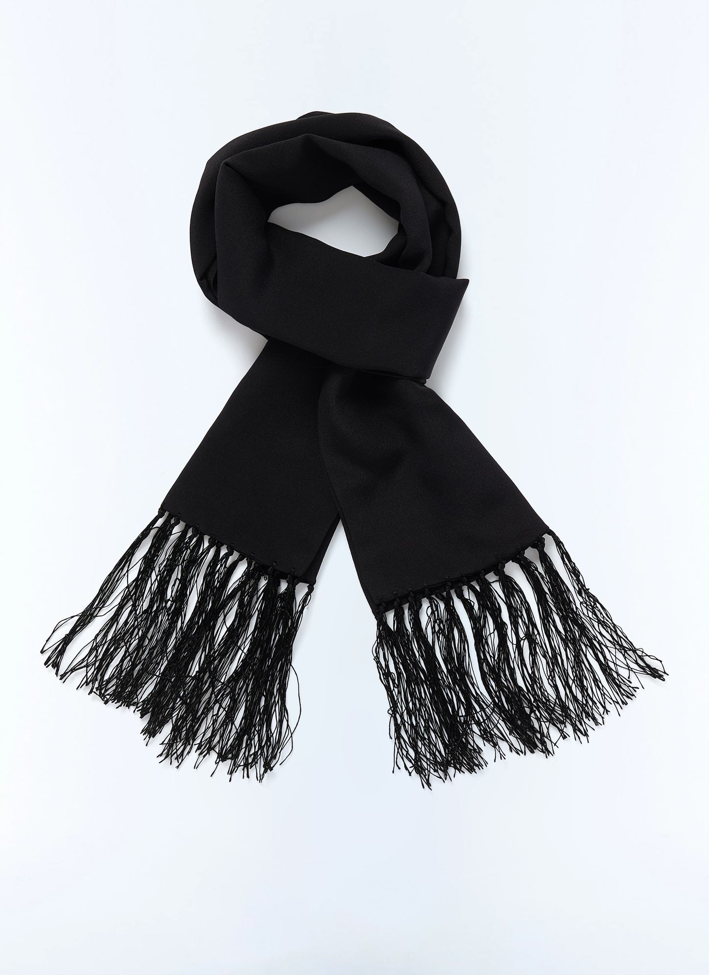 Men's scarf black main fabric: 100% silklining: none Fursac - D2GOUL-GR49-B020