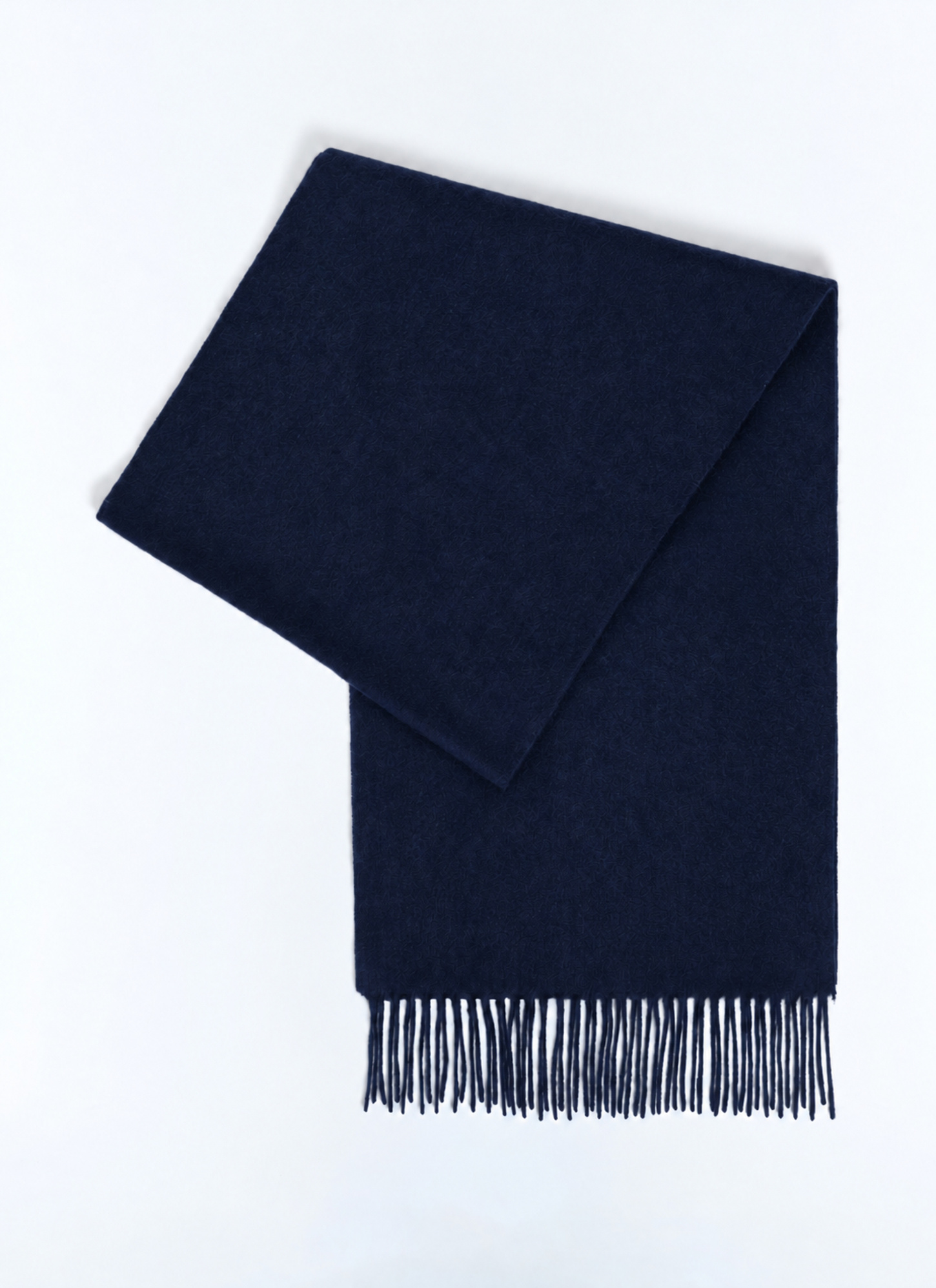 Men's scarf navy main material: 90% wool, 10% cashmerelining: none Fursac - D2LSCA-LR08-D030