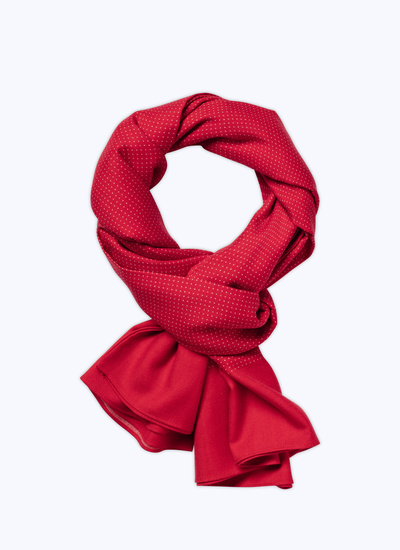 Men's scarf burgundy wool Fursac - 22HD2ELFA-KR19/73