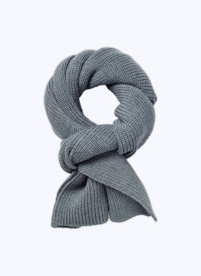 Men's scarf grey wool Fursac - 22HD2TIKI-TR50/27