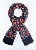 Printed wool scarf - D2ELFA-GR38-D030