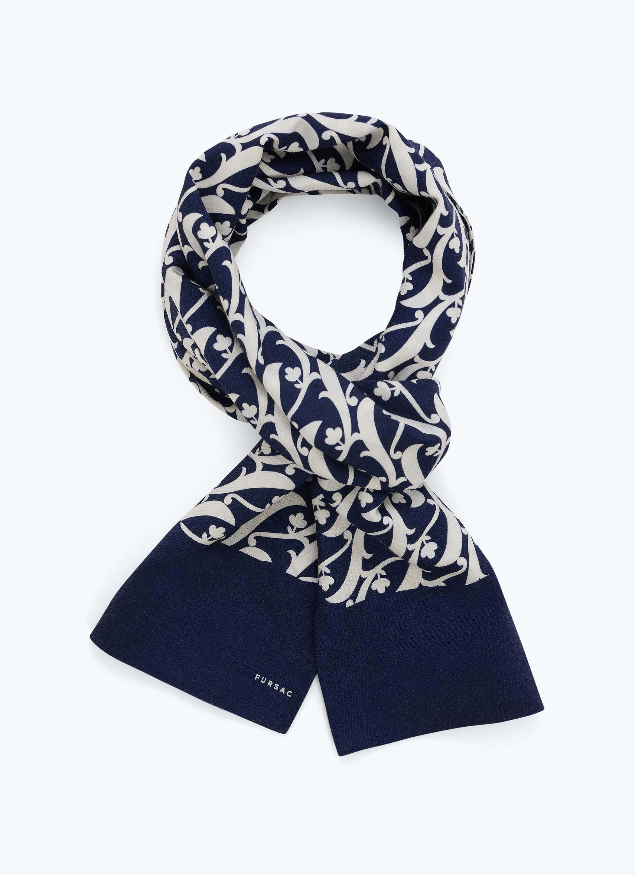 mfpen Wool Scarf - Blue Check | Garmentory