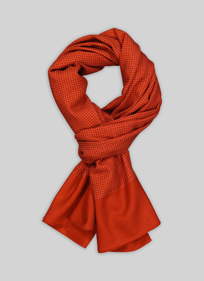 Men's scarf red wool Fursac - D2ELFA-KR19-71