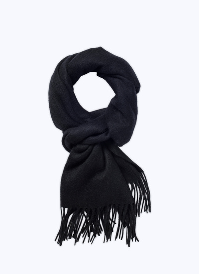 Men's scarf black wool and cashmere Fursac - 22HD2AARI-AR24/20