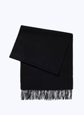 Black wool and cashmere scarf - 22HD2AARI-AR24/20