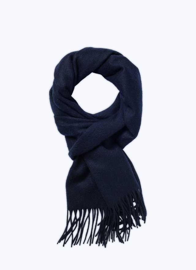 Men's scarf navy blue wool and cashmere Fursac - 22HD2AARI-AR24/30