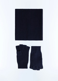 Wool and cashmere gloves and scarf - D2ESET-EA20-D030