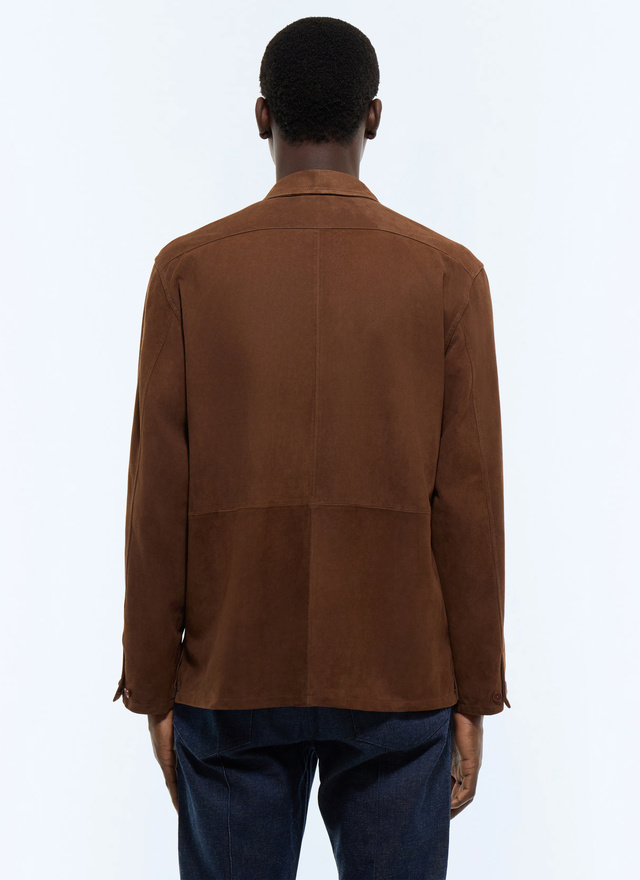 Men's certified goat suede shirt Fursac - H3JEAU-JH15-G018