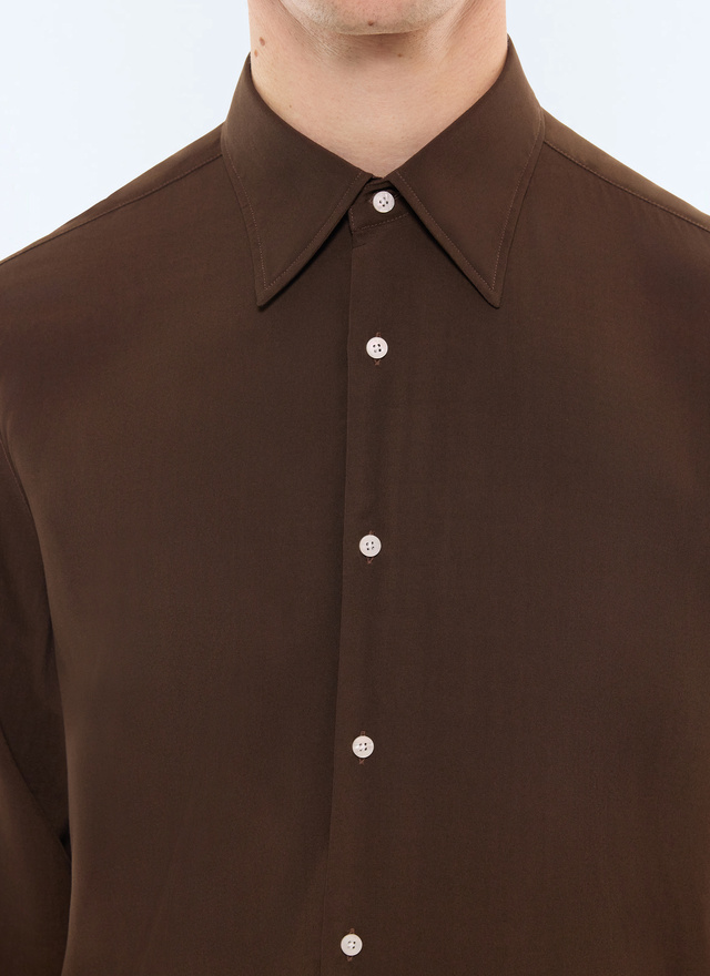 Men's brown shirt Fursac - H3ADOV-EH36-G017