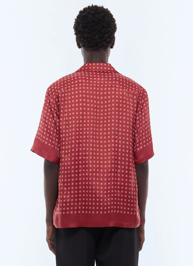 Men's main fabric: 100% viscose shirt Fursac - H3LINT-LH05-C014