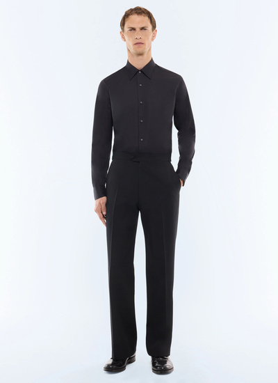 Men's black shirt Fursac - H3LXAN-LH14-B020