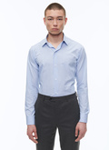 Organic cotton shirt with stripes - H3AXAN-AH61-37
