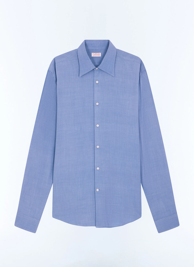 Men's blue, navy blue main fabric: 100% viscoselining: none shirt Fursac - H3ADOV-EH36-D028