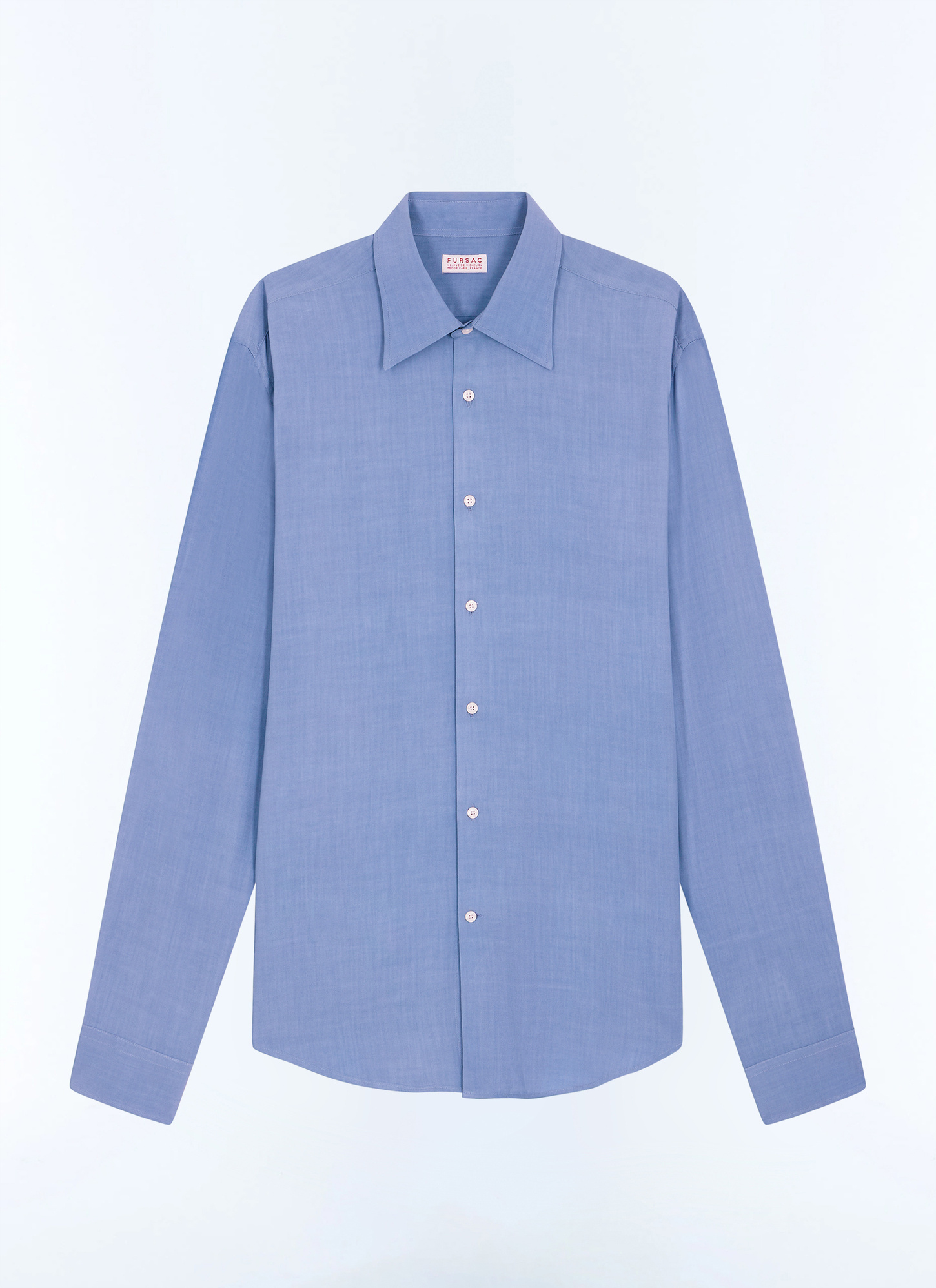 Men's blue, navy blue main fabric: 100% viscoselining: none shirt Fursac - H3ADOV-EH36-D028