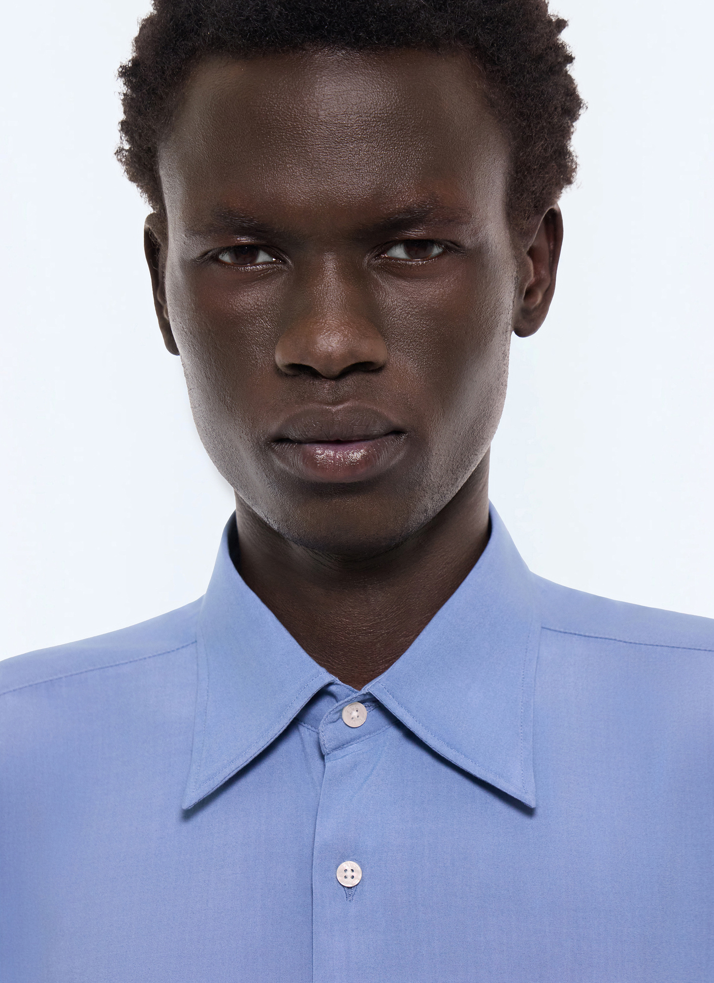 Men's blue grey shirt Fursac - H3ADOV-EH36-D028