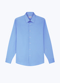 Cotton shirt with straight collar - H3AXAN-DH34-D017