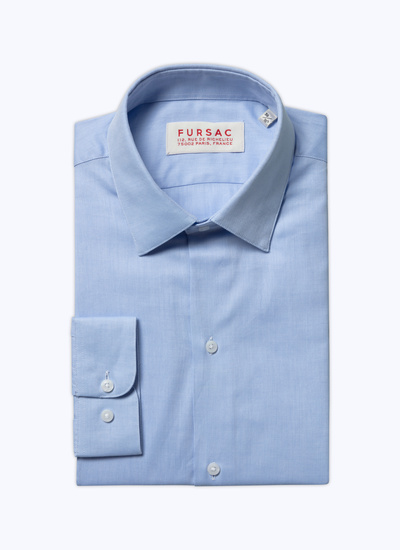 Men's cotton twill shirt Fursac - H3CARD-VH66-38