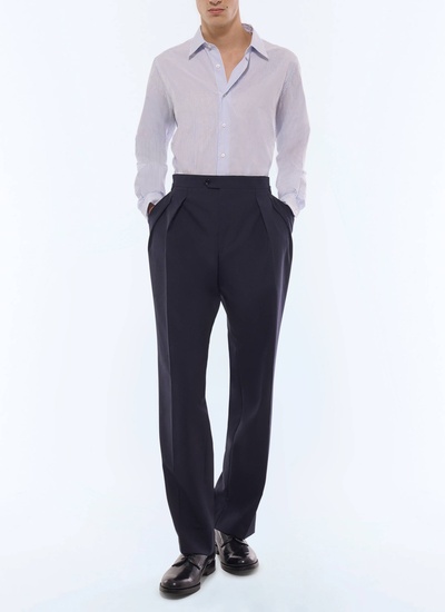 Men's blue shirt Fursac - H3AXAN-JH19-D039