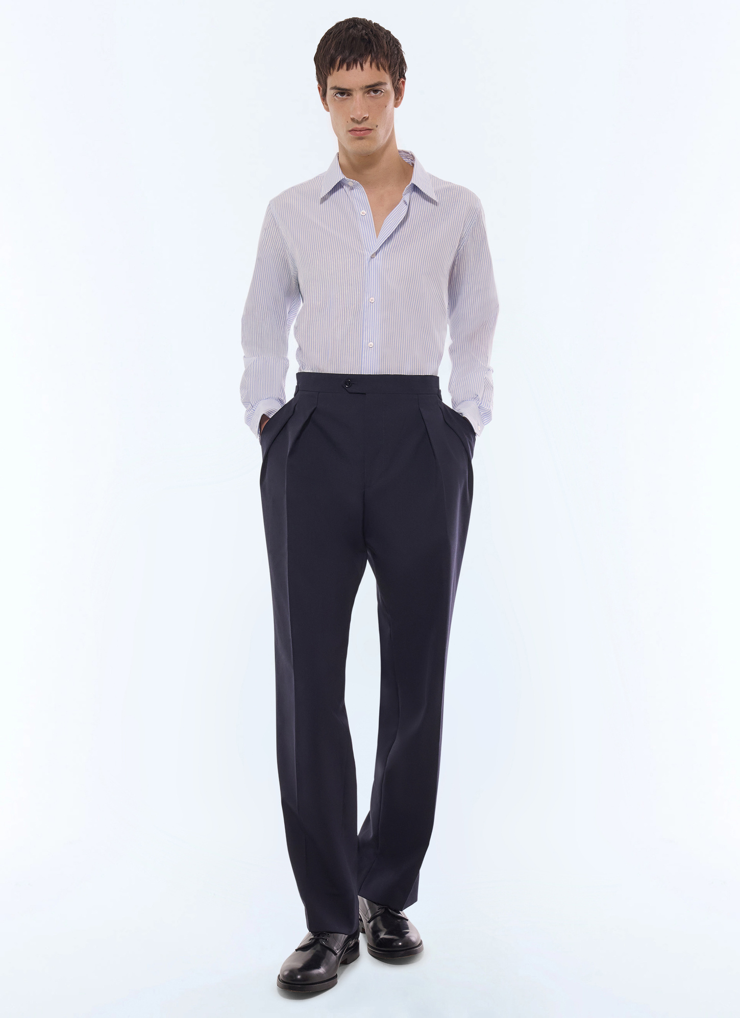 Men's blue shirt Fursac - H3AXAN-JH19-D039