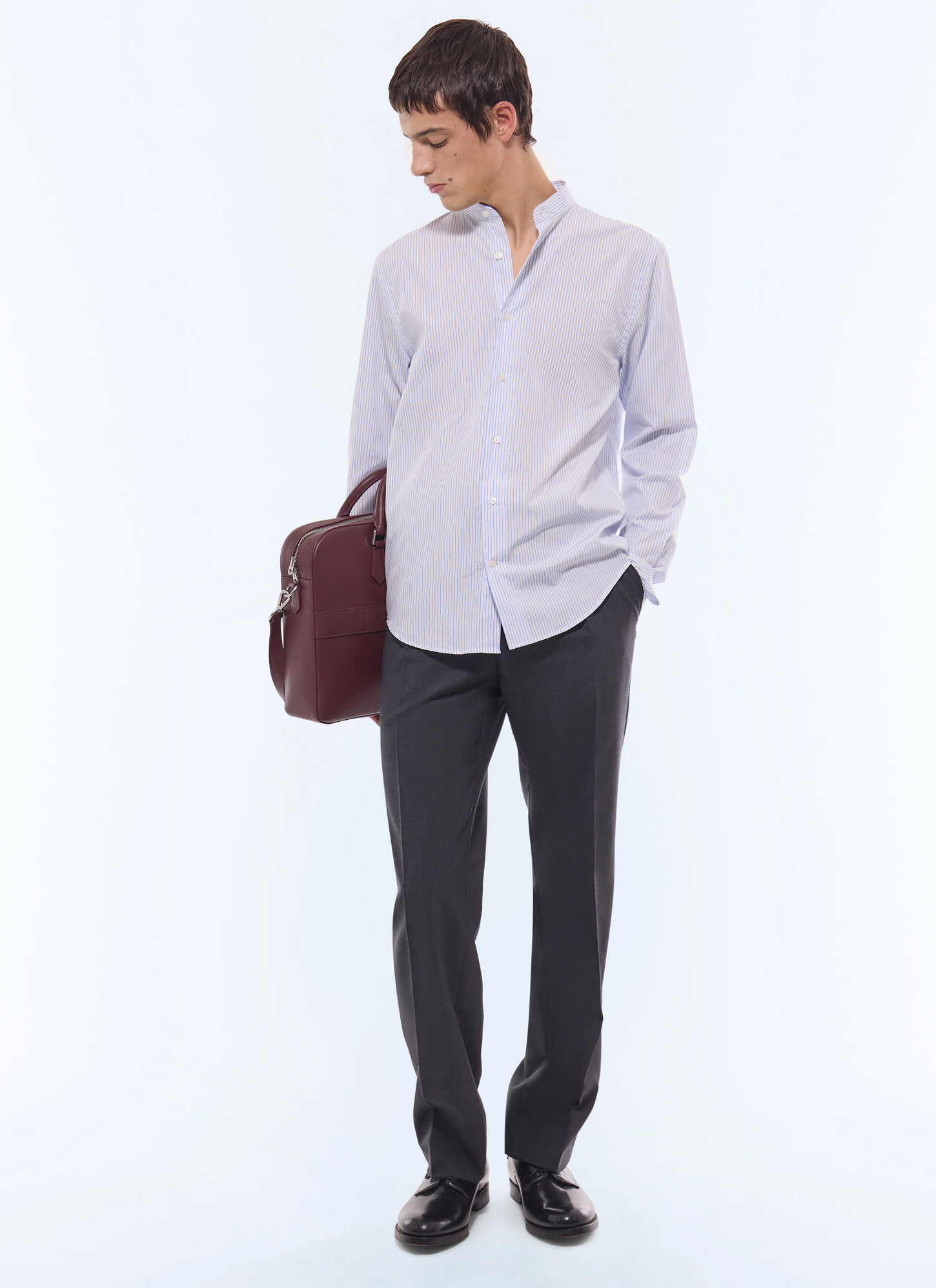 Men's blue shirt Fursac - H3TIKA-JH19-D039