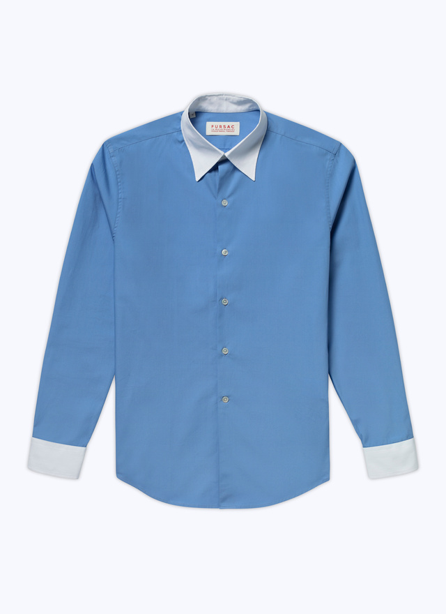 Men's cotton poplin shirt Fursac - H3ADAV-AH07-34