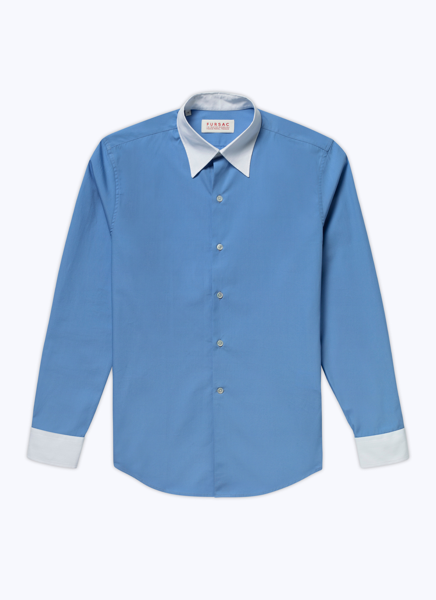 Men's cotton poplin shirt Fursac - H3ADAV-AH07-34