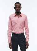 Coral blended cotton poplin shirt - H3ADAV-AH10-68