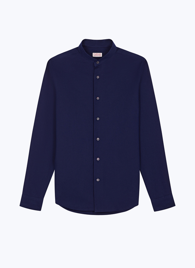 Men's navy blue shirt Fursac - H3TIKA-EH37-D030