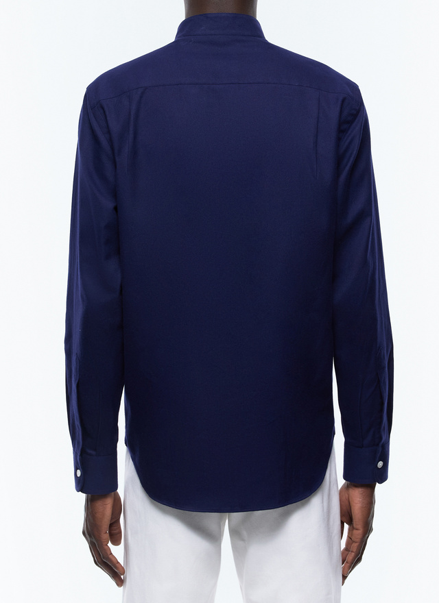 Men's navy blue shirt Fursac - H3TIKA-EH37-D030