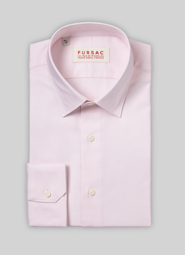 pink collared dress shirt