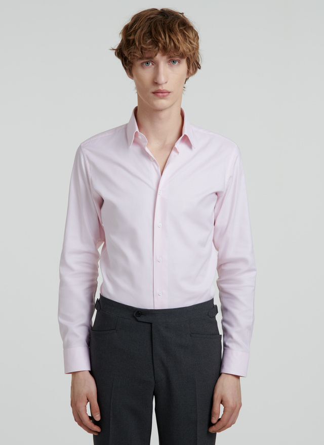 Men's shirt pink egyptian cotton Fursac - 21EH3OXAN-RH20/70