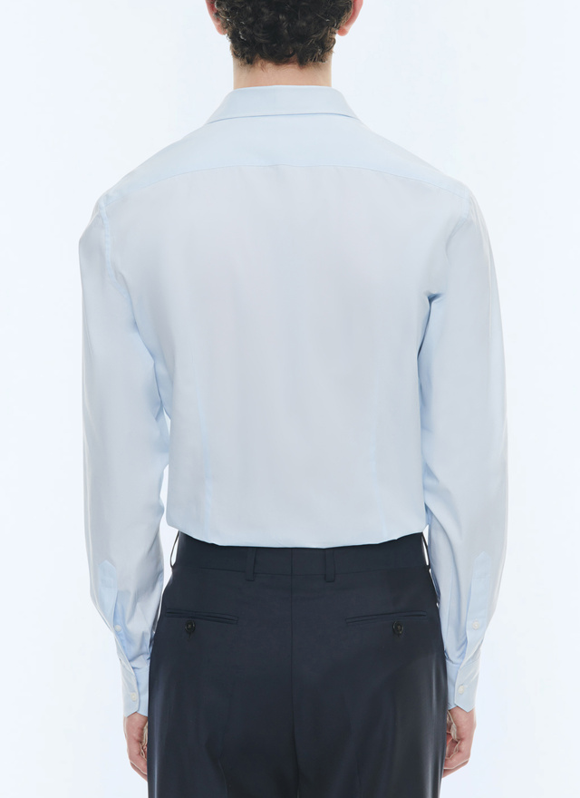 Men's organic cotton poplin shirt Fursac - H3AXAN-VH15-39